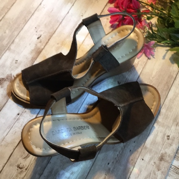 Barbara Barbieri woman’s sandals wedges size 7.5 - Picture 6 of 10